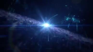 震撼星际星云粒子汇聚爆炸logo演绎视频的预览图